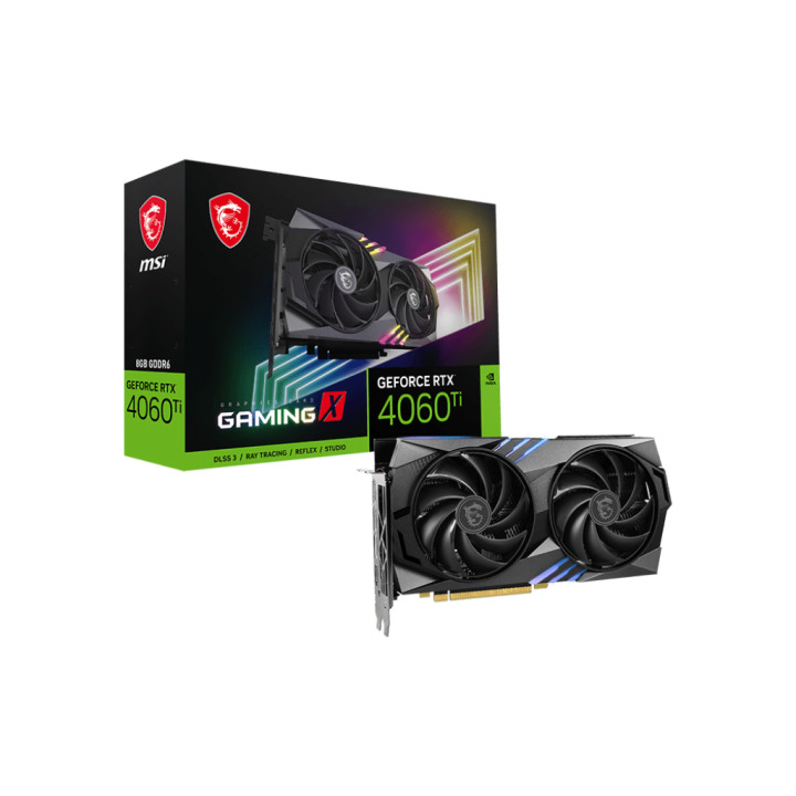 Видео карта MSI Nvidia GeForce RTX 4060 TI GAMING X 8G, 8GB GDDR6X, 128-bit - 912-V515-015