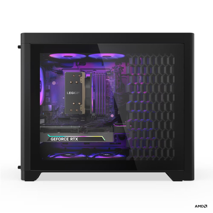 Геймърски компютър Lenovo Legion Tower 5, AMD Ryzen 9 7950X3D, NVIDIA GeForce RTX 5070 12GB GDDR7, RAM 32GB(2x16GB) DDR5 5600MHz, SSD 1TB M.2 2280 PCIe 4.0x4 NVMe, Wi-Fi 7