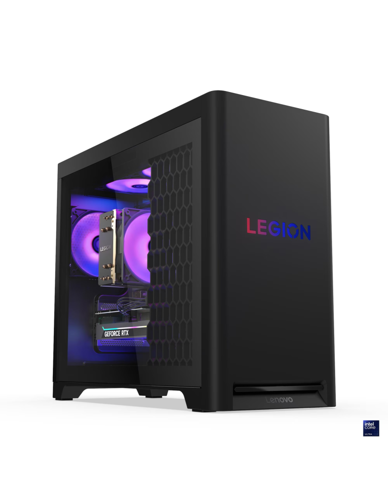 Геймърски компютър Lenovo Legion Tower 5, AMD Ryzen 7 9700X, 64GB RAM, 1TB SSD, NVIDIA GeForce RTX 5070 12GB GDDR7, Wi-Fi 7 - 90YA000XRM