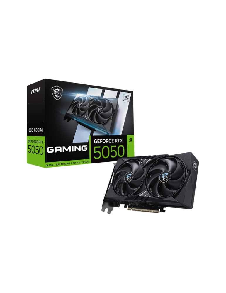 Видео карта MSI GeForce RTX 5050 8GB GAMING OC DLSS 4, 8GB GDDR6, 128 bit - 912-V538-001