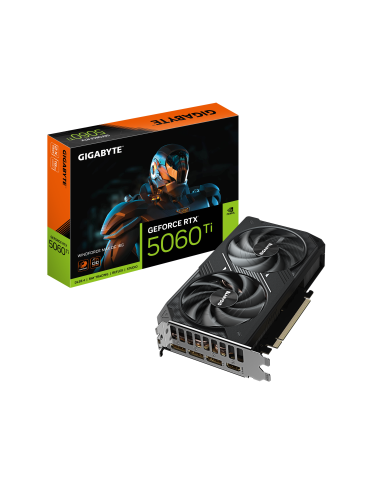 Видео карта Gigabyte GeForce RTX 5060 TI WINDFORCE MAX OC 16GB GDDR7 - GV-N506TWF2MAX OC-16GD