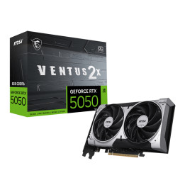 Видео карта MSI GeForce RTX 5050 8G VENTUS 2X OC, 8GB GDDR6, 128 bit - 912-V538-002