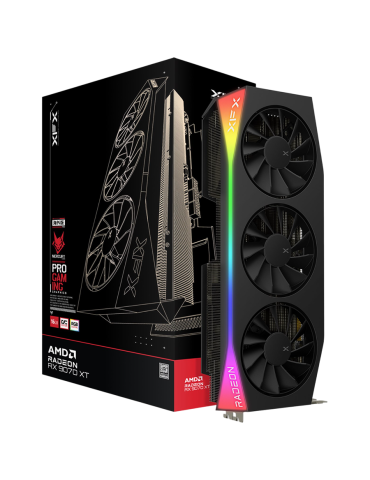 Видео карта XFX Mercury AMD Radeon RX 9070 XT OC Gaming Edition with RGB, 16GB GDDR6, 256 bit - RX-97TRGBBB9