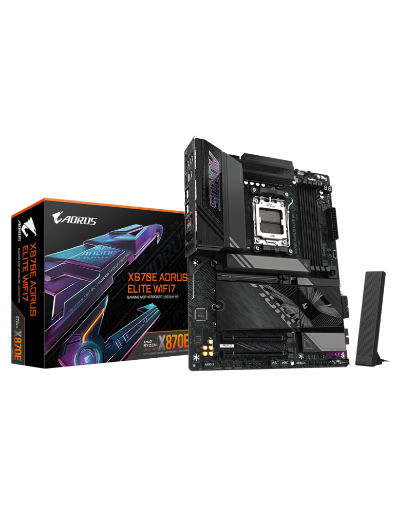 Дънна платка Gigabyte X870E AORUS ELITE WIFI7 ICE, AM5 - X870E A ELITE WF7 ICE