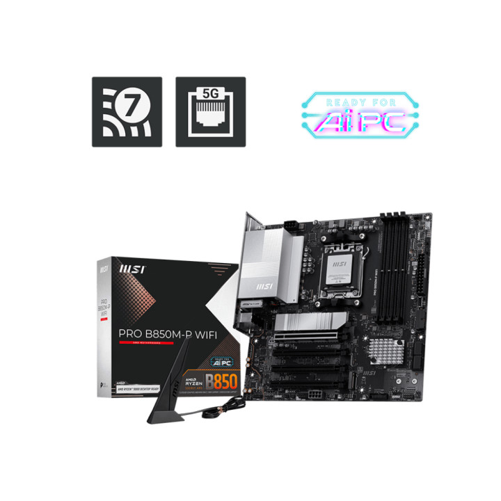 Дънна платка MSI PRO B850M-P WIFI - 911-7E71-001