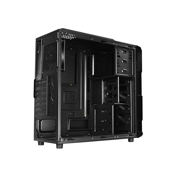 Кутия за компютър Raidmax Vortex V4 черна/жълта с прозрачен капак