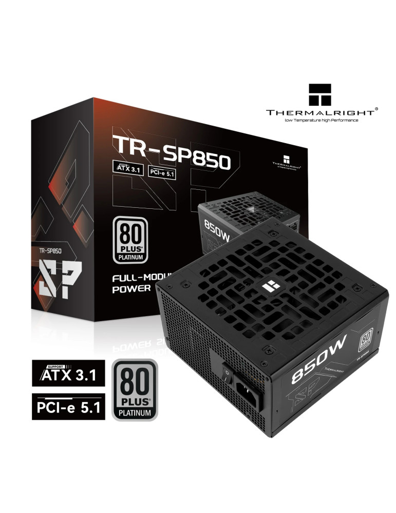 Модулно захранване Thermalright 850W, ATX 3.1, 80 Plus Platinum - TR-SP850 Black