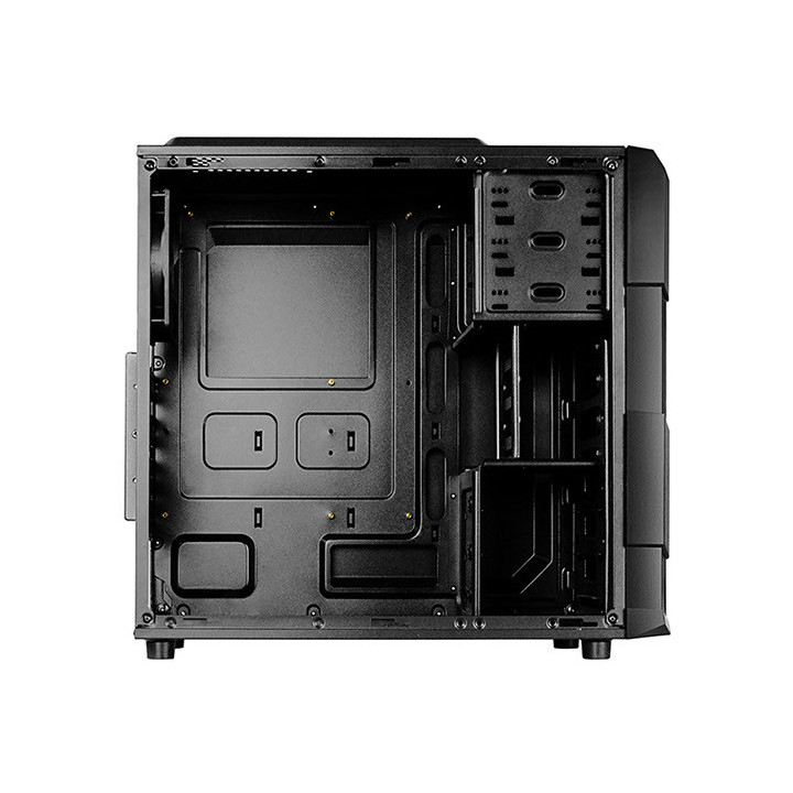 Кутия за компютър Raidmax Vortex V4 черна/жълта с прозрачен капак