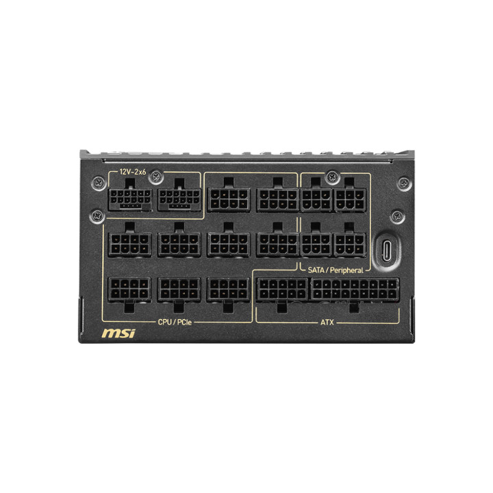 Модулно захранване MSI PSU MEG AI1600T PCIE5, 80 PLUS Gold, PCIe 5.1 Cables, ATX 3.1 - 306-7ZPEX11-CE0