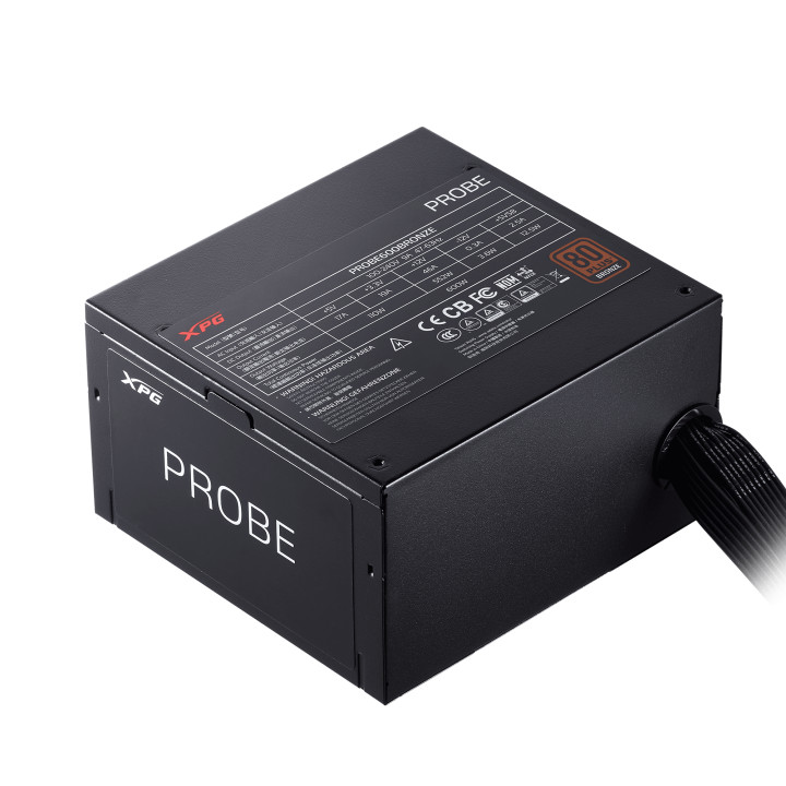 Захранване Adata XPG PROBE 600B 600W, 80 Plus BRONZE, ATX 2.52 - PROBE600B-BKCEU