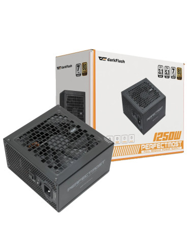 Модулно захранване Darkflash 1250W Gold, ATX 3.1, PCIe 5.1 - PMT1250 A3 - PMT1250-A3