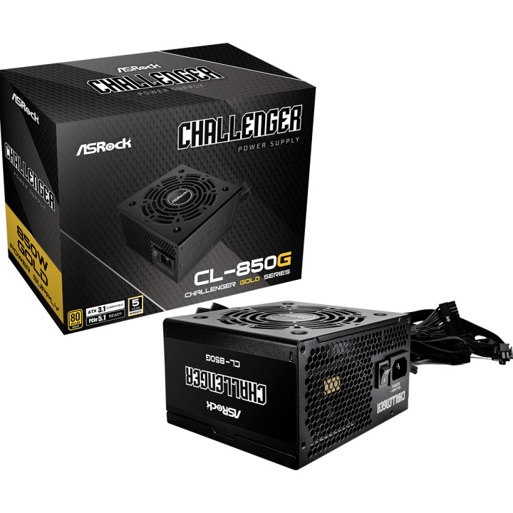 Захранване AsRock Challenger 850W, 80 PLUS Gold, ATX3.1 - CL-850G