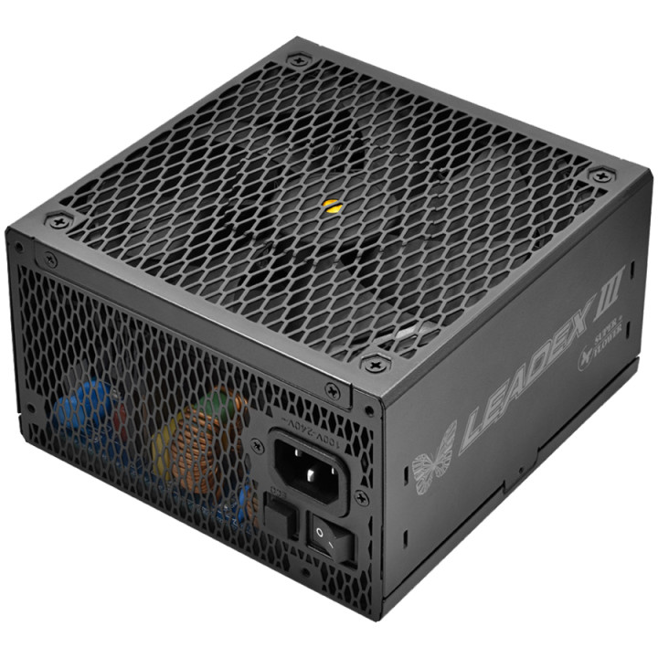 Модулно захранване Super Flower Leadex III Gold 750W ATX 3.1, 80 Plus Gold, Flat Black Cables, 140mm Fan - SF-750F14GE