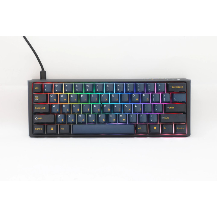 Професионална геймърска механична клавиатура Ducky One 3 Pro Mini Nazca Line, 8K, Cherry MX2A RGB Speed Silver - DKON2361ST-CPUSPTCHNAZ001