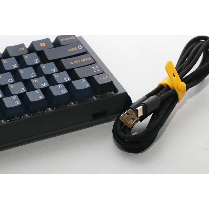 Професионална геймърска механична клавиатура Ducky One 3 Pro Mini Nazca Line, 8K, Cherry MX2A RGB Speed Silver - DKON2361ST-CPUSPTCHNAZ001