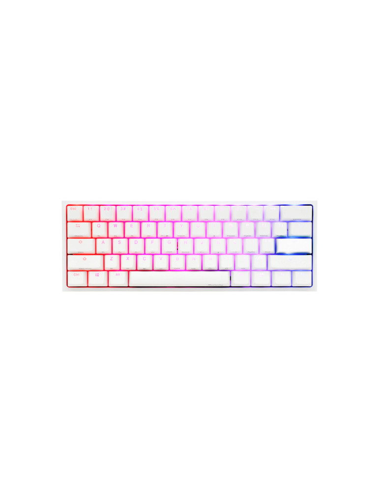 Професионална геймърска механична клавиатура Ducky One 2 Pro Mini Pure White, Kailh Box Brown [Tactile] - DKON2061ST-KUSPDWWTK2