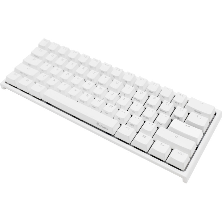 Професионална геймърска механична клавиатура Ducky One 2 Pro Mini Pure White, Kailh Box Brown [Tactile] - DKON2061ST-KUSPDWWTK2