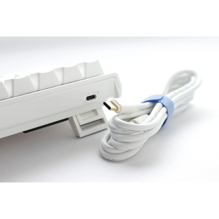 Професионална геймърска механична клавиатура Ducky One 2 Pro Mini Pure White, Kailh Box Brown [Tactile] - DKON2061ST-KUSPDWWTK2