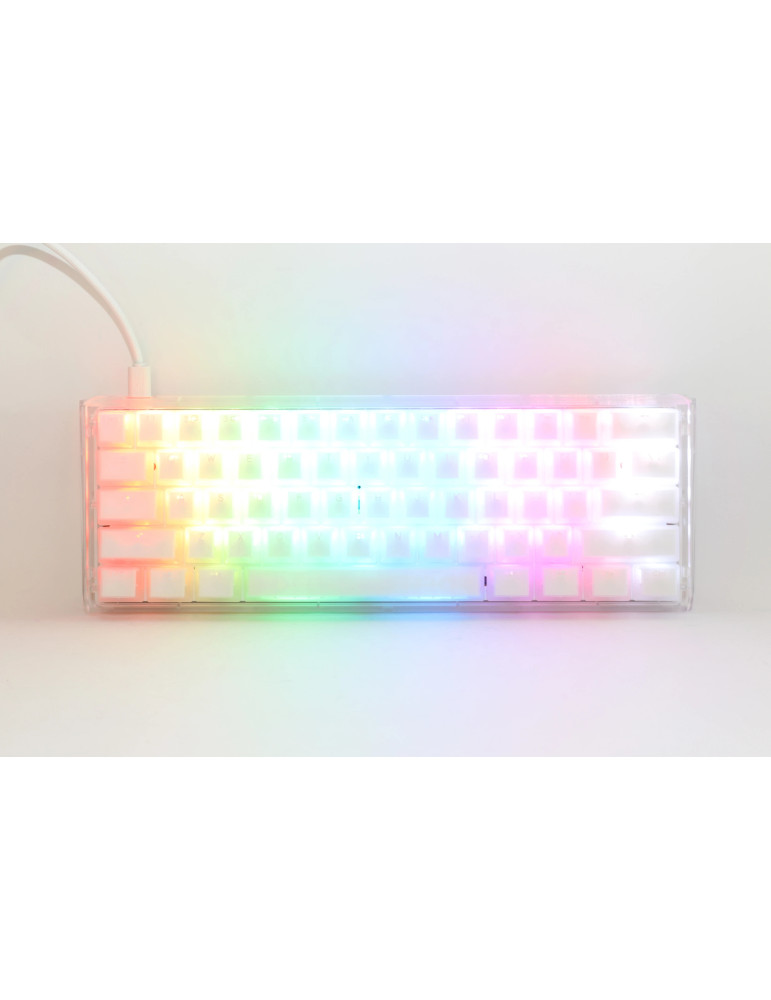 Професионална геймърска механична клавиатура Ducky One 3 Mini Aura White, Cherry MX RGB Brown [Tactile] - DKON2161ST-BUSPDAWWWWC1