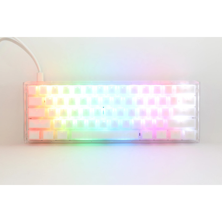 Професионална геймърска механична клавиатура Ducky One 3 Mini Aura White, Cherry MX RGB Brown [Tactile] - DKON2161ST-BUSPDAWWWWC1