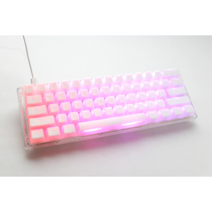 Професионална геймърска механична клавиатура Ducky One 3 Mini Aura White, Cherry MX RGB Brown [Tactile] - DKON2161ST-BUSPDAWWWWC1