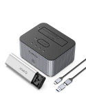 Докинг станция Orico Storage - HDD/M.2 Dock - 2 BAY Offline Clone 2.5/3.5/M.2 NVMe USB-C/USB-A - IT28E-C-EU-GY - ORICO-IT28E-C-EU-GY-BP