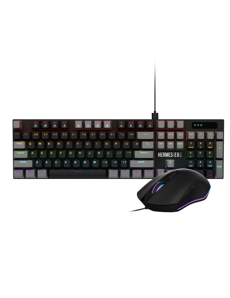 Геймърски комплект механична клавиатура и мишка Gamdias HERMES E6 Elite 2-in-1 Combo - GAMDIAS-HERMES-E6-ELITE