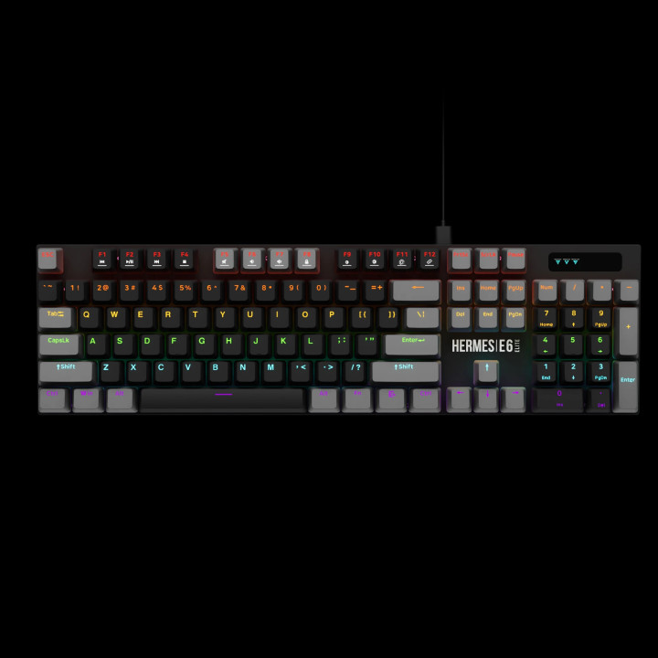 Геймърски комплект механична клавиатура и мишка Gamdias HERMES E6 Elite 2-in-1 Combo - GAMDIAS-HERMES-E6-ELITE
