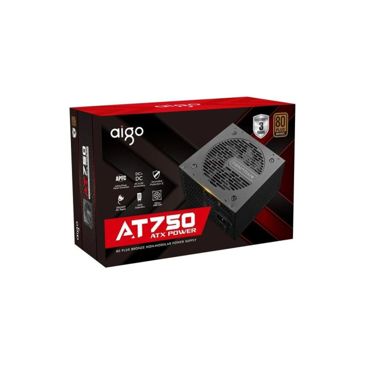 Захранване Aigo AT750 750W, 80 Plus Bronze - AT750-BK