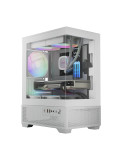 Кутия за компютър Gamdias AURA GC9M Elite White, mATX, 3 x 120 mm A-RGB, USB-C, Tempered Glass - AURA-GC9M-ELITE-ARGB-WH