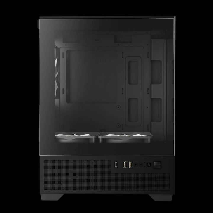 Кутия за компютър Gamdias AURA GC9M Elite, mATX, 3 x 120 mm A-RGB, USB-C, Tempered Glass - AURA-GC9M-ELITE-ARGB-BK