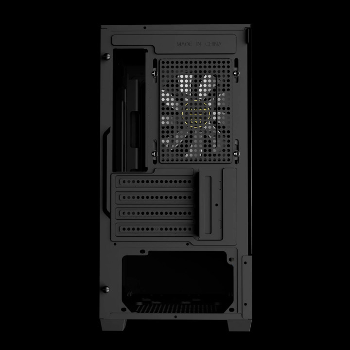 Кутия за компютър Gamdias AURA GC9M Elite, mATX, 3 x 120 mm A-RGB, USB-C, Tempered Glass - AURA-GC9M-ELITE-ARGB-BK