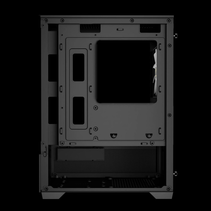Кутия за компютър Gamdias AURA GC9M Elite, mATX, 3 x 120 mm A-RGB, USB-C, Tempered Glass - AURA-GC9M-ELITE-ARGB-BK