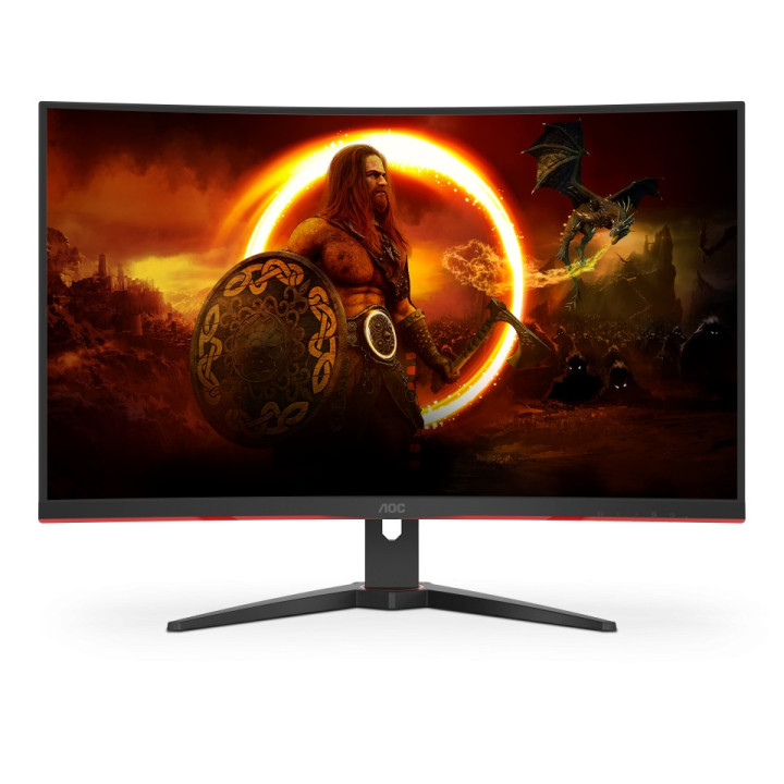Монитор AOC C32G2ZE/BK 31.5" Curved 1500R, VA, WLED, FHD 240Hz, 1ms, FreeSync,  Low Blue Light, Tilt, HDMI, DP