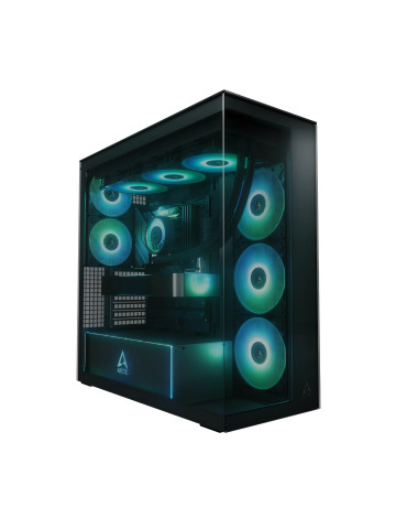 Кутия за компютър Arctic Xtender (Black), E-ATX, 5 A-RGB Fans included - ACPCC00015A