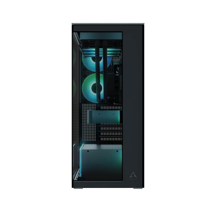 Кутия за компютър Arctic Xtender (Black), E-ATX, 5 A-RGB Fans included - ACPCC00015A