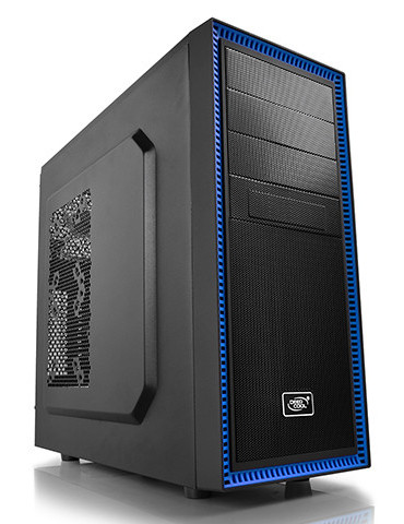 Кутия за компютър DeepCool Tesseract черна/синя