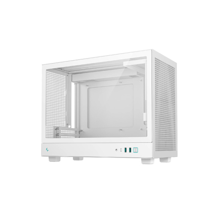 Кутия за компютър DeepCool CH160 PLUS WH, mATX - R-CH160-WHNGM0-G