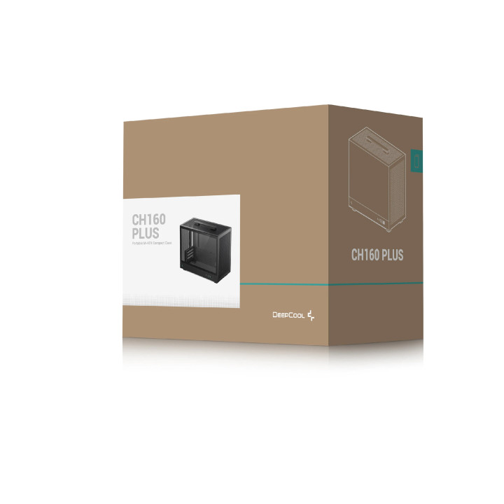 Кутия за компютър DeepCool CH160 PLUS, mATX - R-CH160-BKNGM0-G