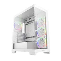 Кутия за компютър DeepCool CG580 4F White V2, ATX, 4 x 120 mm ARGB - R-CG580-WHADA4-G-2