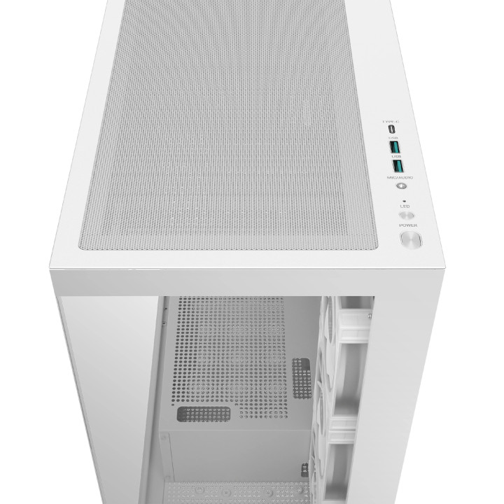 Кутия за компютър DeepCool CG580 4F White V2, ATX, 4 x 120 mm ARGB - R-CG580-WHADA4-G-2