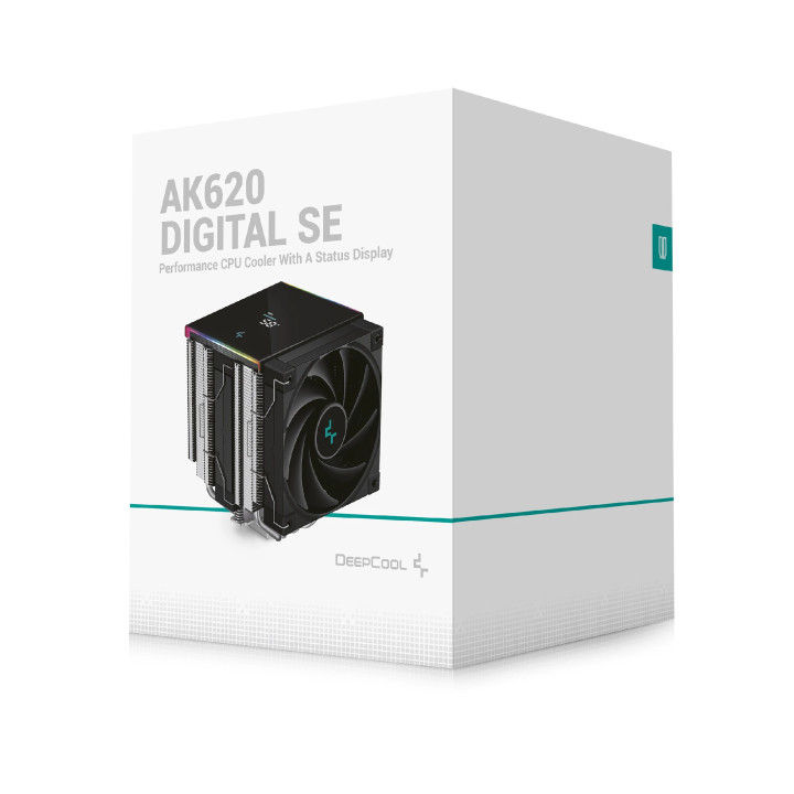 Охладител за процесор DeepCool AK620 DIGITAL SE, Dual-Tower - LGA1851/AM5 - R-AK620-BKADMN-GJD