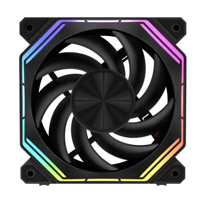 Комплект вентилатори Darkflash 3-in-1 3x120mm, INF34 Black, Daisy-Chain, Addressable RGB - INF32-BK-3