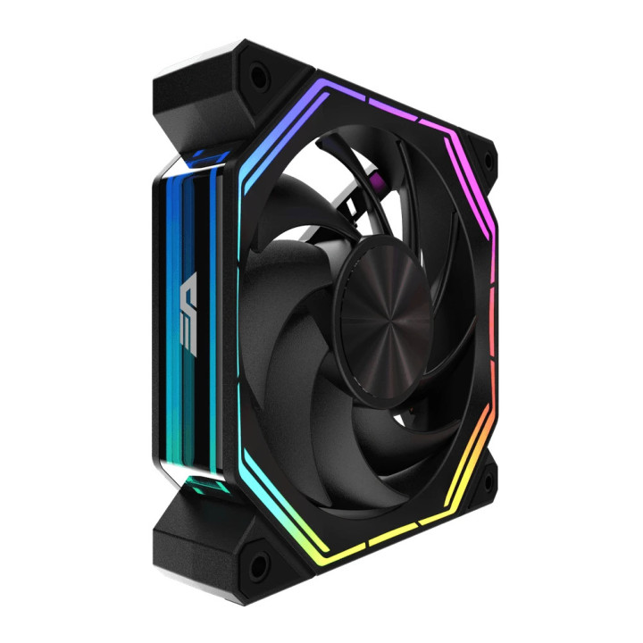 Комплект вентилатори Darkflash 3-in-1 3x120mm, INF34 Black, Daisy-Chain, Addressable RGB - INF32-BK-3