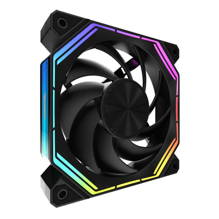 Комплект вентилатори Darkflash 3-in-1 3x120mm, INF34 Black, Daisy-Chain, Addressable RGB - INF32-BK-3
