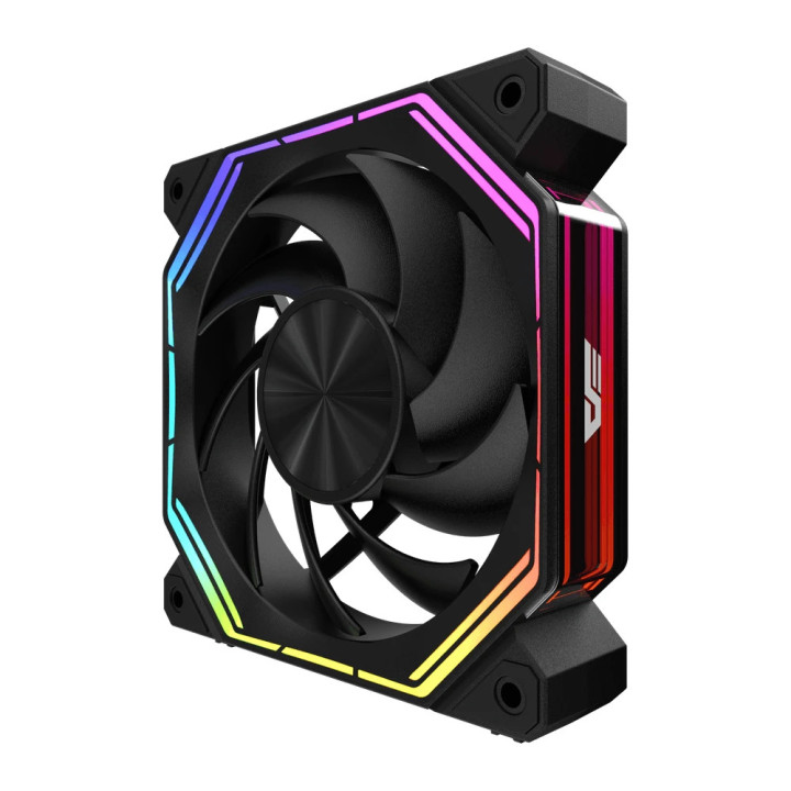 Комплект вентилатори Darkflash 3-in-1 3x120mm, INF34 Black, Daisy-Chain, Addressable RGB - INF32-BK-3