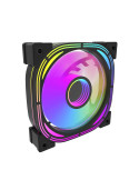 Вентилатор Darkflash Infinity 24R Pro, 120mm, Infinity Mirror, ARGB, Reverse - Black - INF24-R-PRO-BK