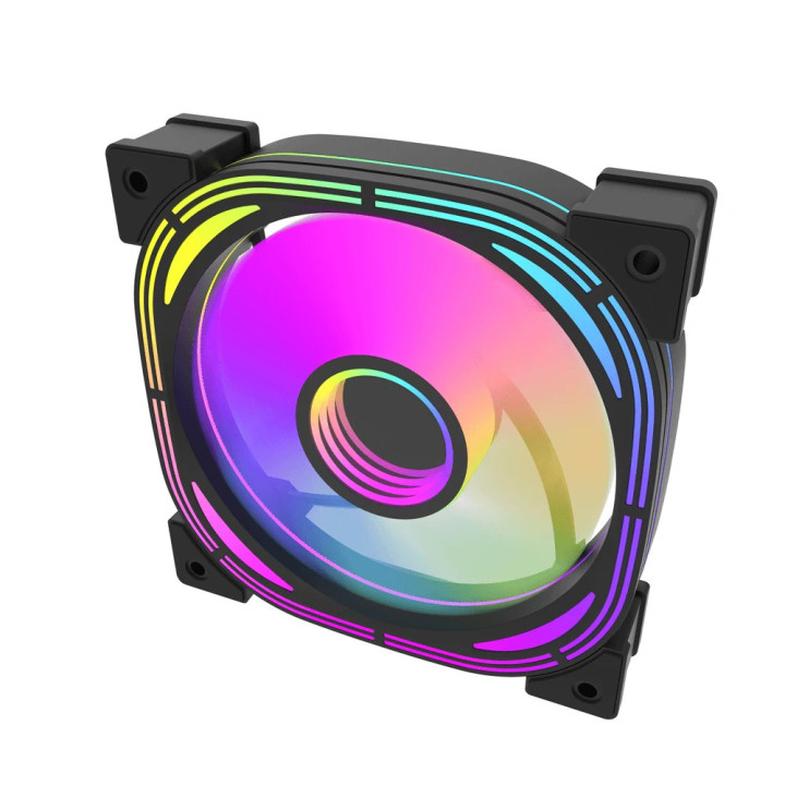 Вентилатор Darkflash Infinity 24R Pro, 120mm, Infinity Mirror, ARGB, Reverse - Black - INF24-R-PRO-BK