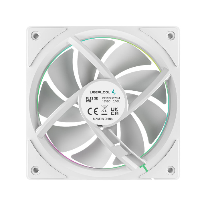 Комплект вентилатори DeepCool FL12 SE 3IN1 WH, 3-in-1 3x120mm, Luminous Halo ARGB - R-FL12SE-WHAPN3-G