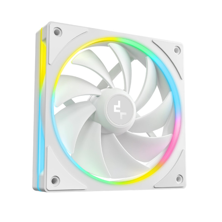 Комплект вентилатори DeepCool FL12 SE 3IN1 WH, 3-in-1 3x120mm, Luminous Halo ARGB - R-FL12SE-WHAPN3-G